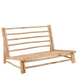 MicaDecorationsTropicalLoungebank-L120cm-Bamboe-Lichtbruin