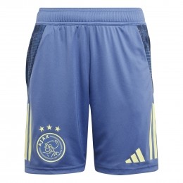 adidasAjaxTrainingsbroekje2024-2025KidsBlauwGeel