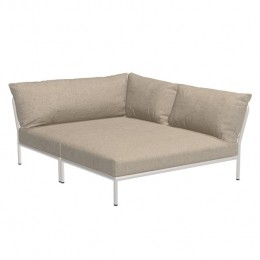 HoueLevel2CozyCornerloungebankrechtsframewitstofAsh