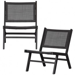 WOOODPukFauteuils-Aluminium-Zwart-Setvan2