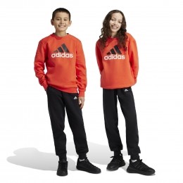 adidasEssentialsBigLogoFleeceJoggingpakKidsRoodZwartWit