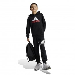 adidasEssentialsBigLogoHoodieJoggingpakKidsZwartWitRood