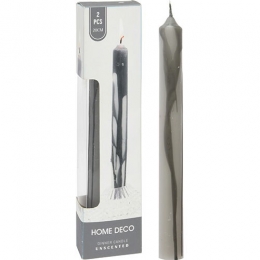 DinerkaarsGrijs2st-20cm-Hortus