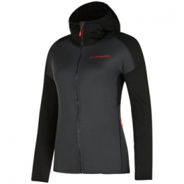FleeceJackLaSportivaUpendoHoodyWM33900322CarbonCherryTomato