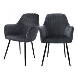 Setvan2eetkamerstoelenLaylavelvetML-Design