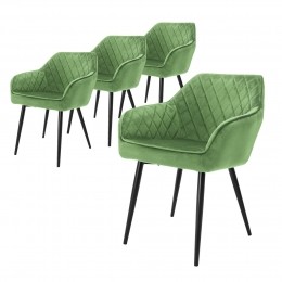 Setvan4eetkamerstoelenAminovelvetML-Design