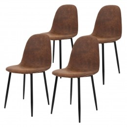 Setvan4eetkamerstoelenChloekunstleerML-Design