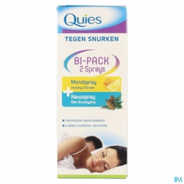 QuiesTegenSnurkenBipackSprayNeus15mlMond70ml