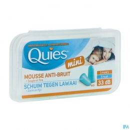 QuiesMiniGehoorbeschermingSchuim3PaarOordoppen