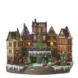 Villagescenerywithchristmastreeadapterincluded-l415xw25xh315cm-Luville