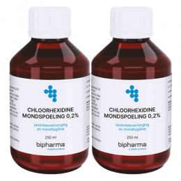 2xBipharmaChloorhexidineMondspoeling02500ml