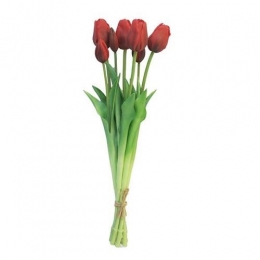 BosjeTulpenTulpDuchesseClassicroodkunstbloem-Buitengewoondeboet
