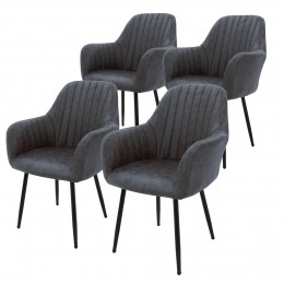 Setvan4eetkamerstoelenEmiliakunstleerML-Design