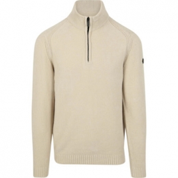 SweaterNoExcessHalfZipTruiChenilleEcru