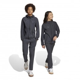 adidasArsenalVisTechTrainingspakFull-Zip2024-2025KidsDonkergrijs