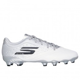 SkechersRazor15GrasVoetbalschoenenFGKidsWitZilverZwart