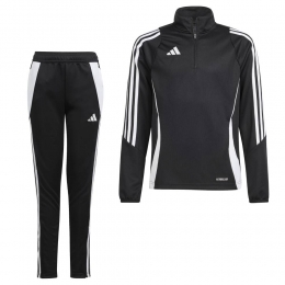 adidasTiro24Trainingspak14-ZipKidsZwartWit