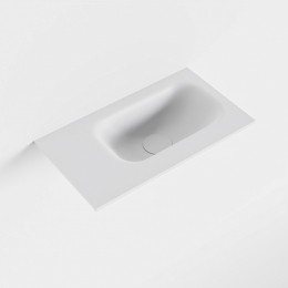 MONDIAZEDENTalcsolidsurfaceinlegwastafelvoortoiletmeubel40cmPositiewasbakrechts