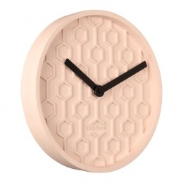 KarlssonHoneycombWandklok-Roze