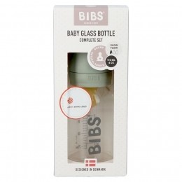 BibsZuigflesGlas110mlCompleteSetSage