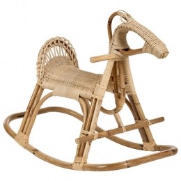 Beliani-ARILLAS-Schommelpaard-Natuurlijk-Rotan