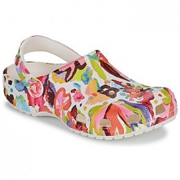 KlompenCrocsClassicPaintedFloralClog