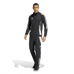 adidasTiro24HoodedTrainingspak14-ZipZwartWit