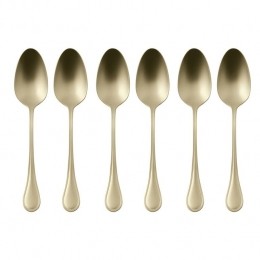 SambonetKoffielepelsRoyalChampagne6Stuks