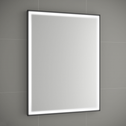 MueblesAmorspiegelmetLED-verlichtingenzwartframe60x80cm