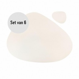 KrumblePlacematsetdesign-6stuks-Wit