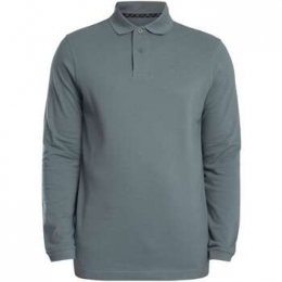PoloShirtLangeMouwBarbourEssentieelpiqupoloshirtmetlangemouwenentartan