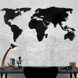 DecoratiefwandobjectMapOfTheWorldMioliDecor
