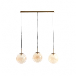 LightlivingHanglamp3L120x30x30cmMEDINAglasambergoud