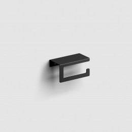 ClouFoldtoiletrolhoudermetcoverzwartmat