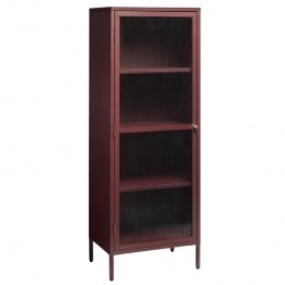 RebellenclubOmeoVitrinekast-160x58cm-Bordeauxrood