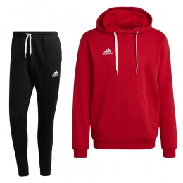 adidasEntrada22SweatHoodieTrainingspakRoodZwartWit