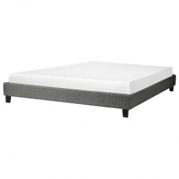 Beliani-ROANNE-Tweepersoonsbed-Grijs-180x200cm-Polyester