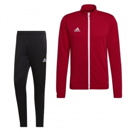 adidasEntrada22Full-ZipTrainingspakRoodZwartWit