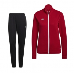 adidasEntrada22Full-ZipTrainingspakDamesRoodZwartWit