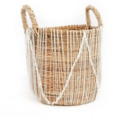TheStraightStitchedMacrameBasket-NaturalWhite-L