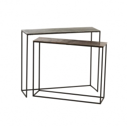 J-LineconsoleRechthoekig-aluminium-zwartmix-2stuks