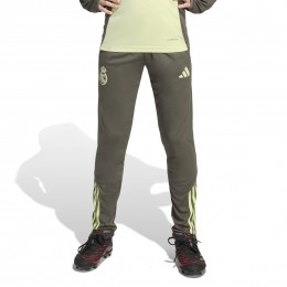 adidasRealMadridTrainingsbroek2025-2026KidsGrijsLichtgroen