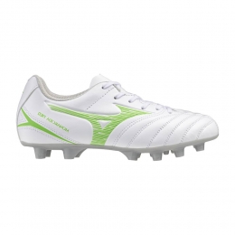 MizunoMonarcidaNeoIIISelectGrasVoetbalschoenenFGKidsZilverFelgroen