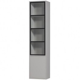 vtwonenBasic2-DeursVitrinekast-Grenen-Mist-230x53x40
