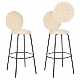Beliani-EMERY-Barkruksetvan2-Lichtbeige-Boucl