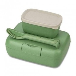 Koziol-Lunchbox-enBesteksetOrganicBladGroen-KoziolCandy