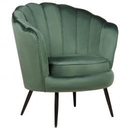 Beliani-LOVIKKA-Fauteuil-Groen-Fluweel