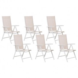 Beliani-CATANIA-Tuinstoelsetvan6-Beige-Aluminium