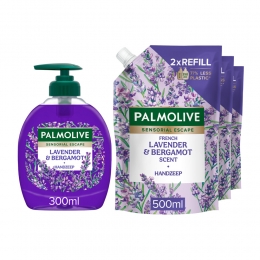 PalmoliveHandzeepSensorialEscapeFrenchLavenderBergamotPakket
