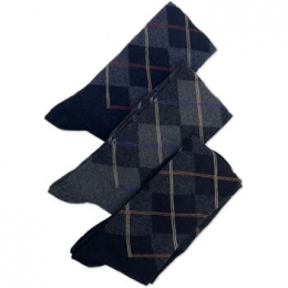 SokkenDucaDiMorronePadovaDiamondPattern-TripackGray